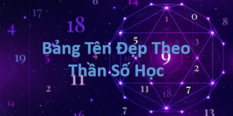 bảng tên đẹp theo thần số học
