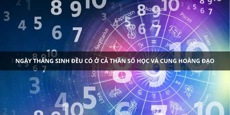Ngày tháng sinh đều được áp dụng trong cả hai lĩnh vực